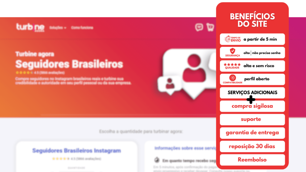 homepage de site confiável para comprar seguidores instagram 